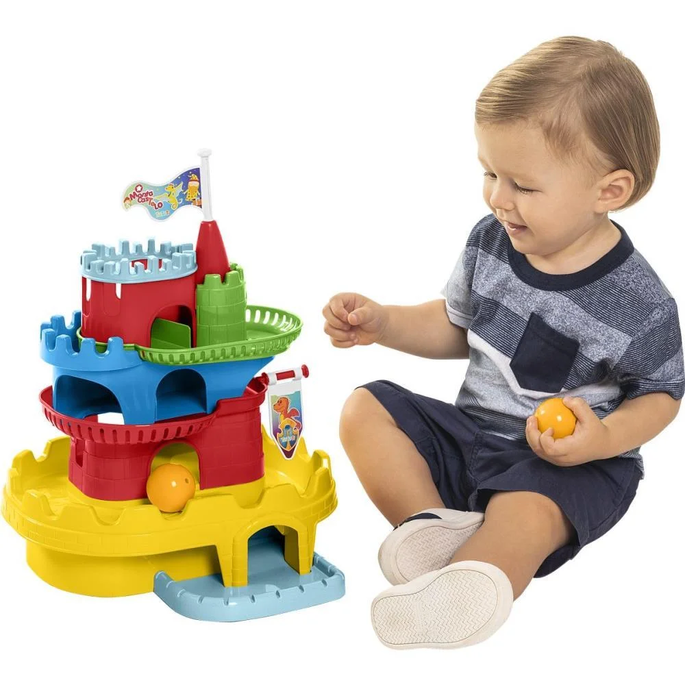 Brinquedo Educativo Monta Castelo C/ Blocos Tateti - imagem 2