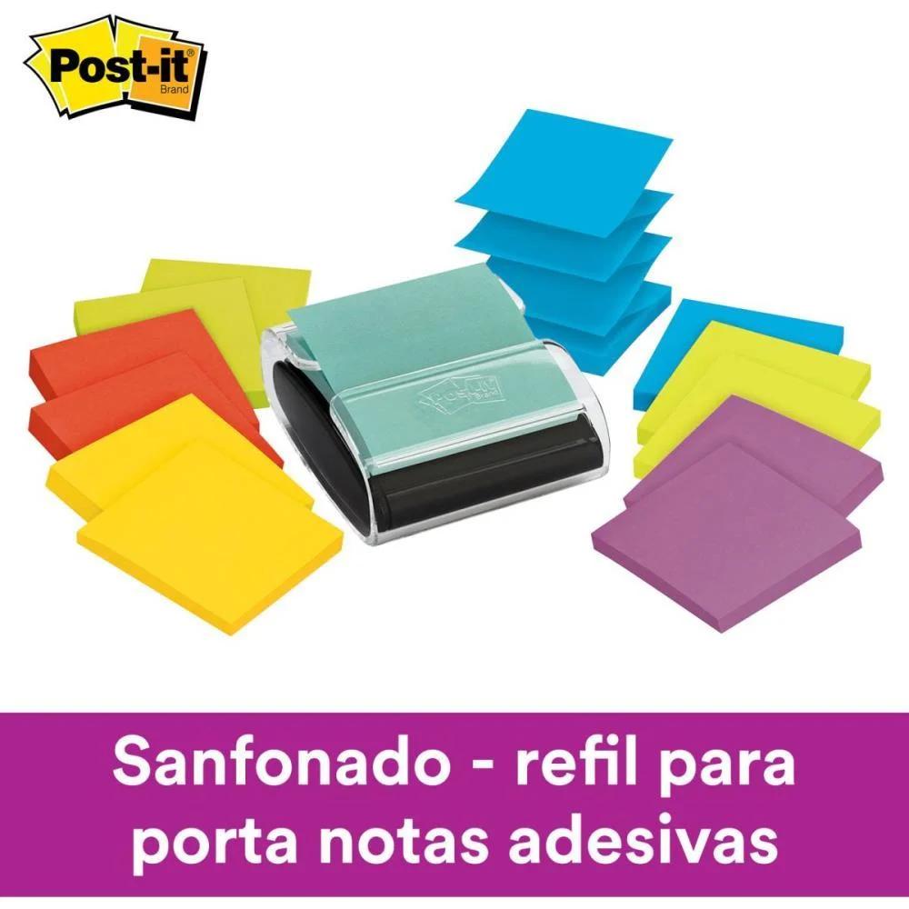 Bloco De Recado Post-It Pop Up Refil Rr330 76X76 Amar. 3M - imagem 5