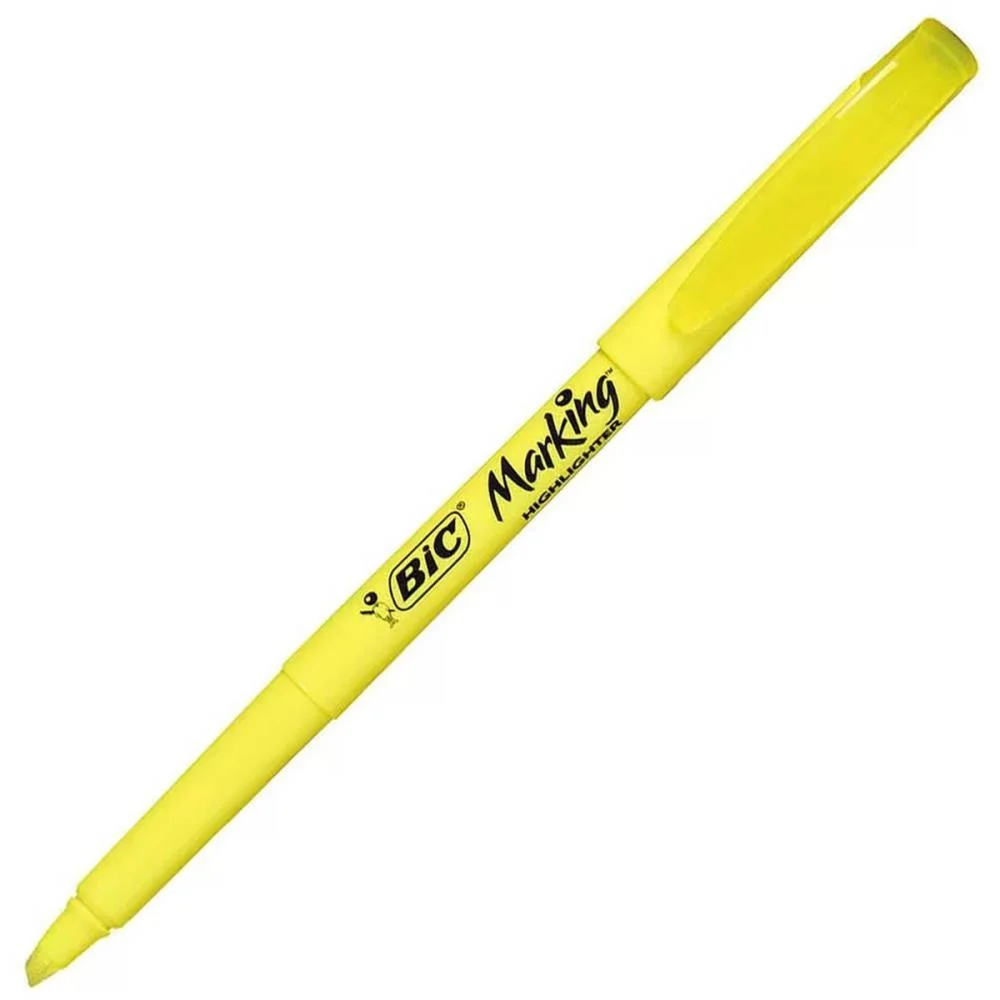Caneta Marca Texto Marking Amarela Bic (Bl.c/01) - imagem 4