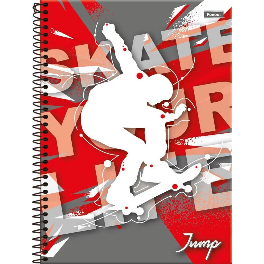 Caderno 20X1 Capa Dura Jump 400 Folhas Foroni (Pct.c/02) - imagem 3