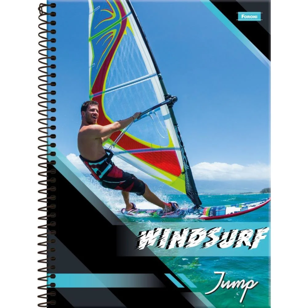 Caderno 10X1 Capa Dura Jump 200 Folhas Foroni (Pct.c/04) - imagem 4