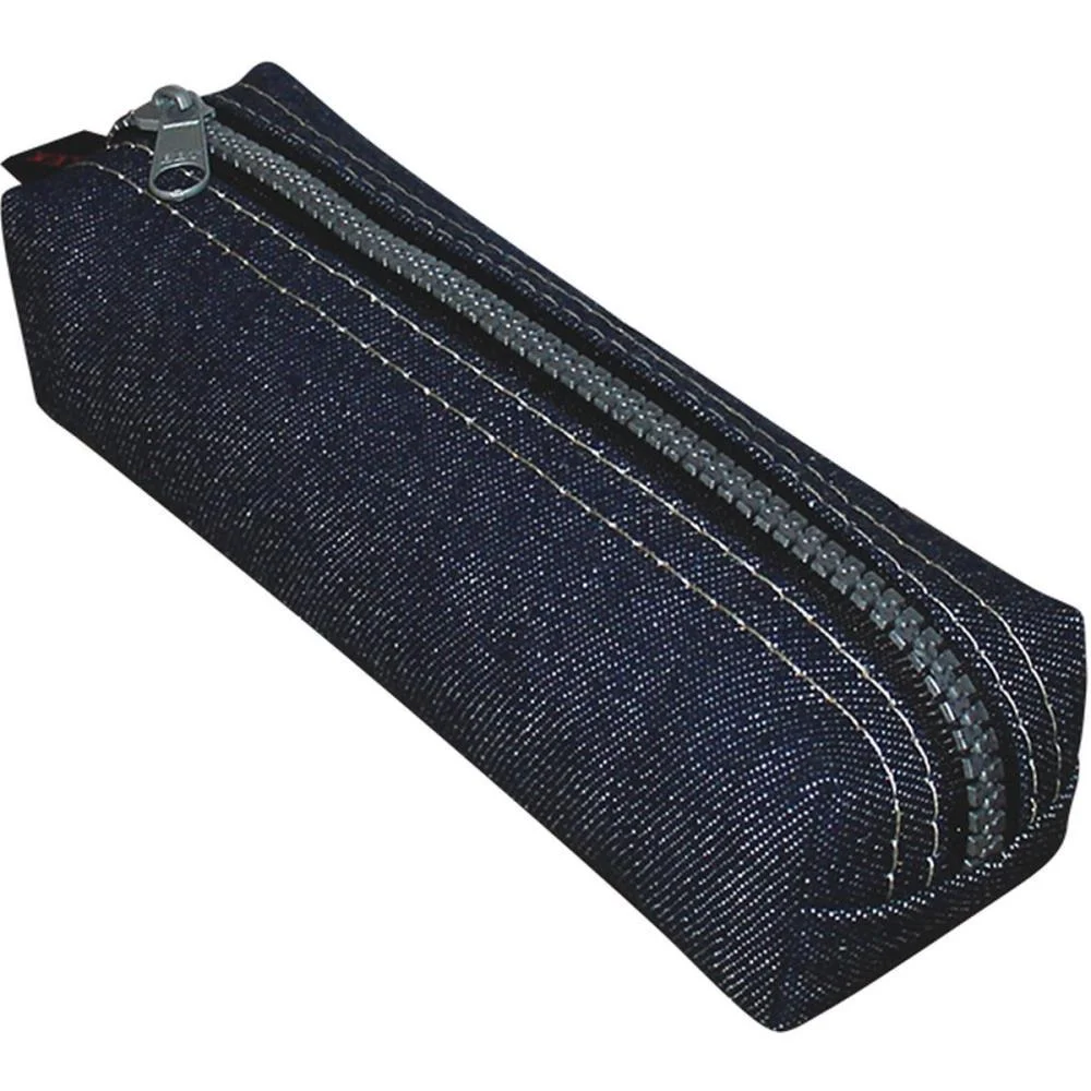 Estojo Simples Jeans Indigo Medio Zip.trator Reflex (Pct.c/06) - imagem 2