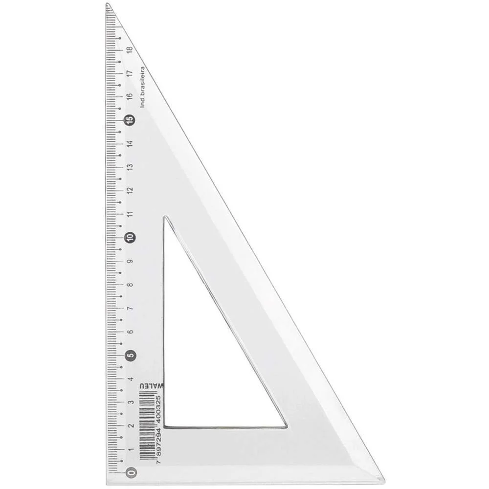 Esquadro Plastico 60 Graus Maxcril (Pct.c/10) - imagem 3