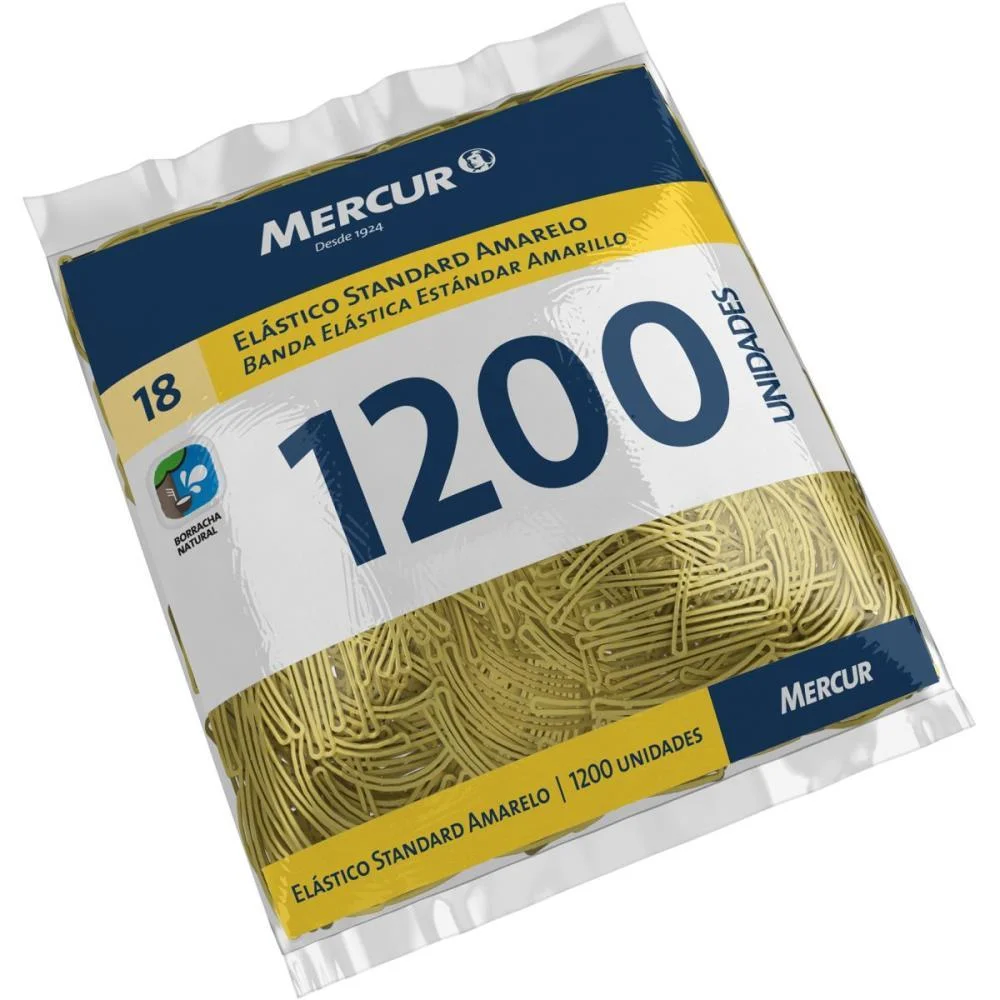 Elastico Amarelo N.18 Standard 1 Kilo 1200Pecas Mercur (Kilo) - imagem 2