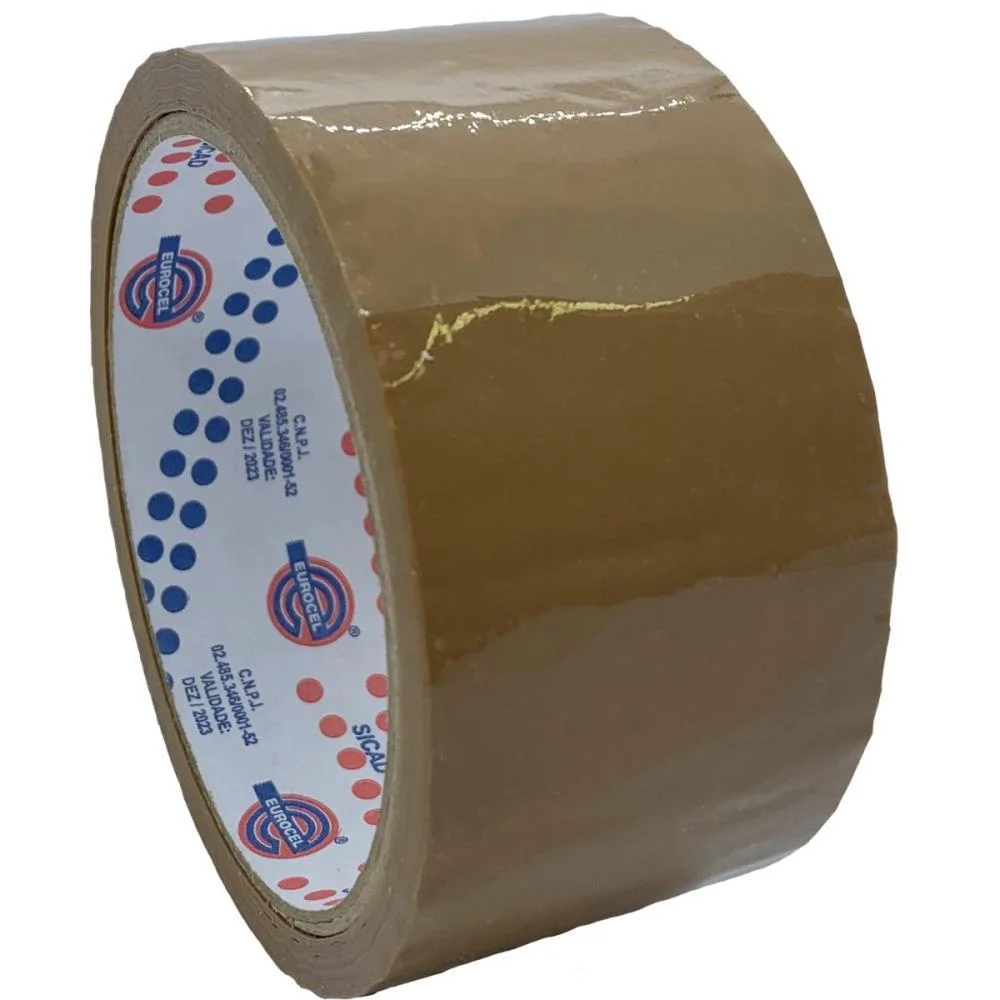 Fita Para Empacotamento Pp 33 45Mmx40M Marrom Eurocel (Pct.c/04) - imagem 5