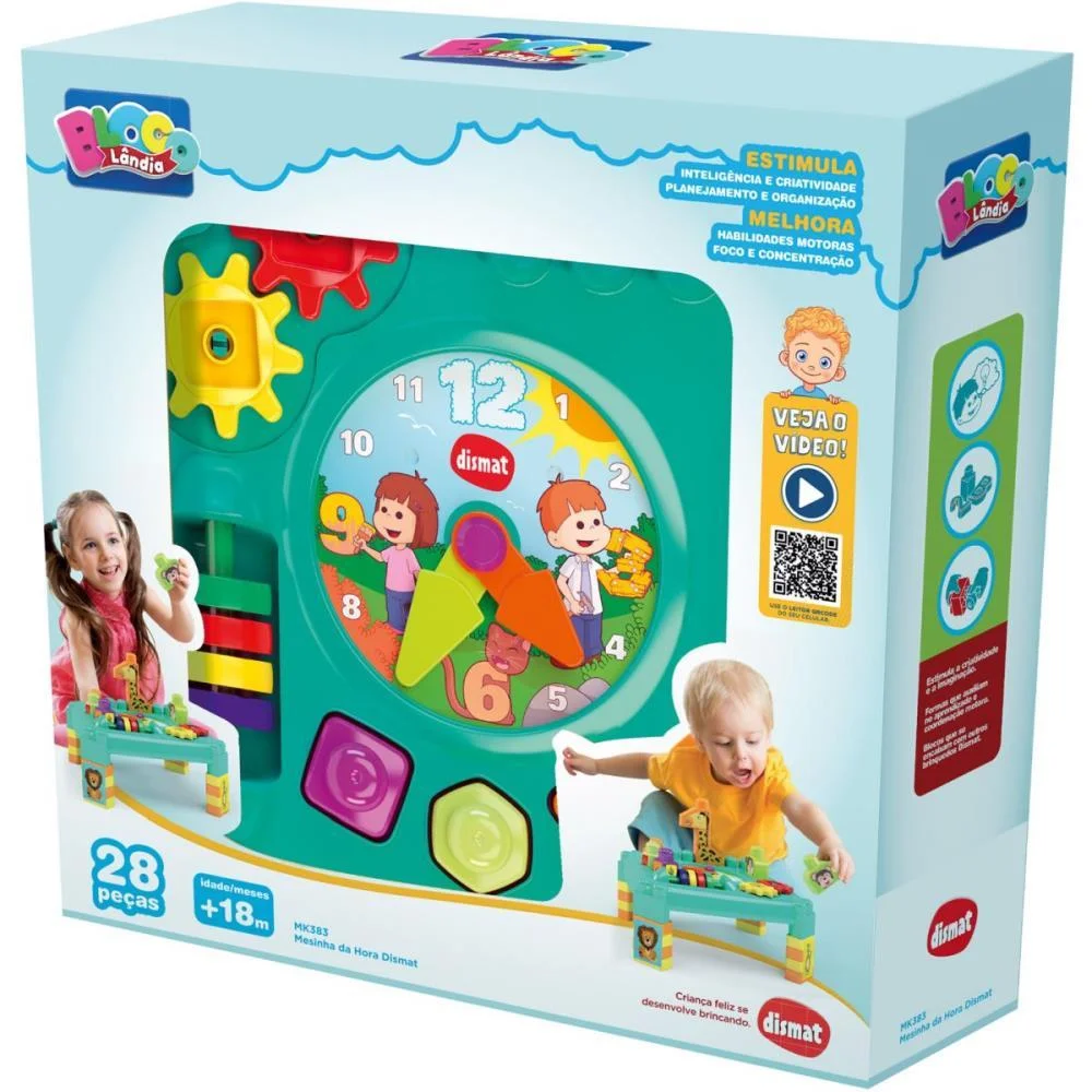 Brinquedo Educativo Mesinha Da Hora Dismat - imagem 4