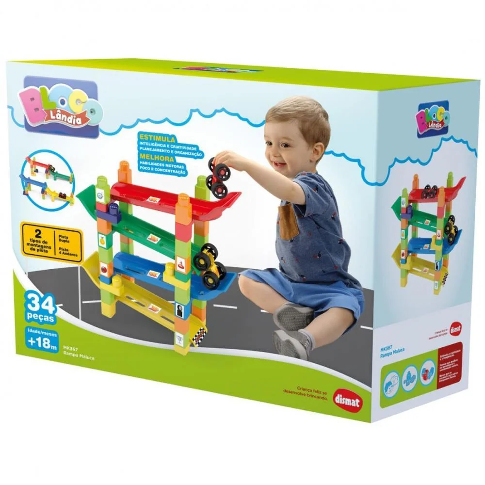 Brinquedo Para Montar Rampa Maluca Dismat - imagem 4