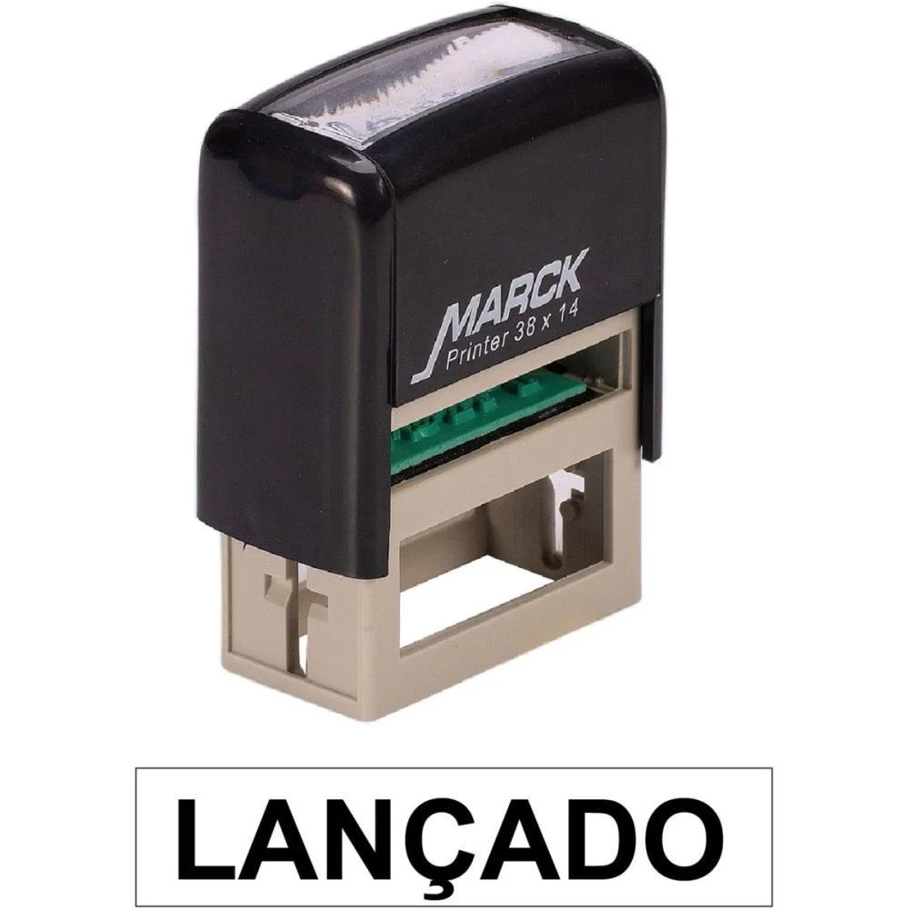 Carimbo Autoentintado Lancado Autom. 38X14Mm Pt Carbrink - imagem 3