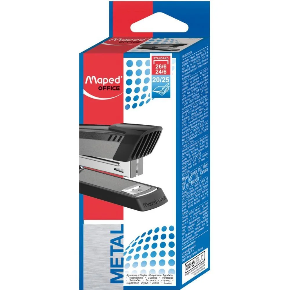Grampeador Metal Master 1 Universal 26/6 E 24/6 Maped - imagem 3