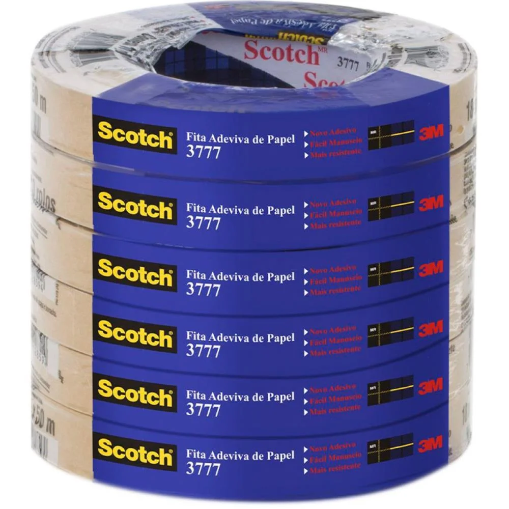 Fita Para Empacotamento Papel Liso 3777 38Mmx10M Marr. 3M (Pct.c/06) - imagem 2