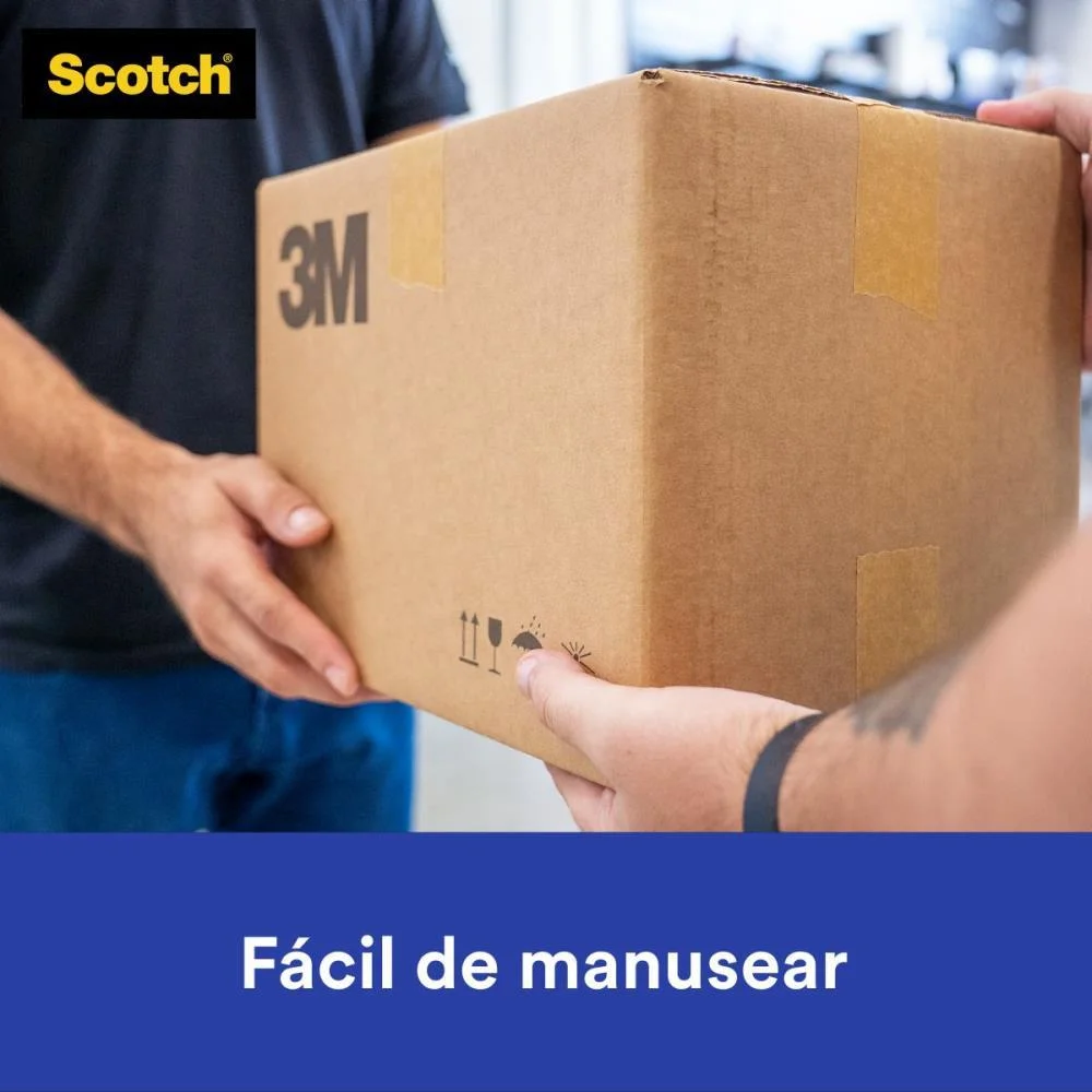 Fita Para Empacotamento Papel Liso 3777 38Mmx10M Marr. 3M (Pct.c/06) - imagem 6