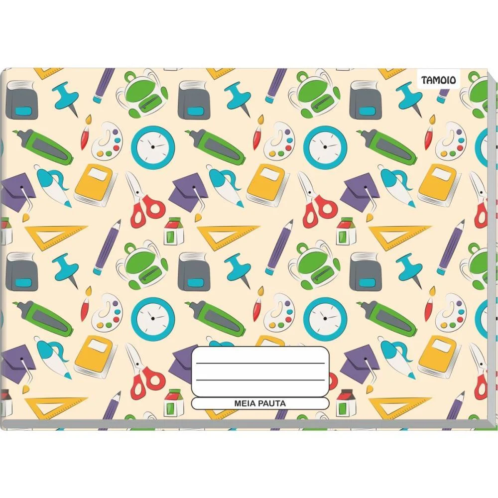 Caderno Desenho Univ Capa Dura Meia Pauta 48F Brochurao Decor Tamoio (Pct.c/04) - imagem 4