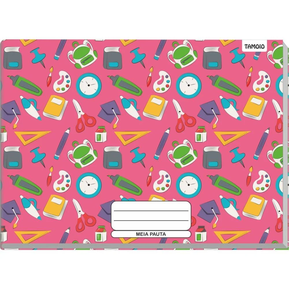 Caderno Desenho Univ Capa Dura Meia Pauta 48F Brochurao Decor Tamoio (Pct.c/04) - imagem 5