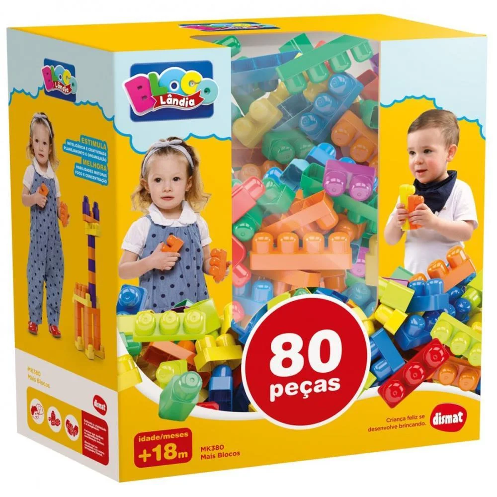 Brinquedo Para Montar Mais Blocos Dismat - imagem 4
