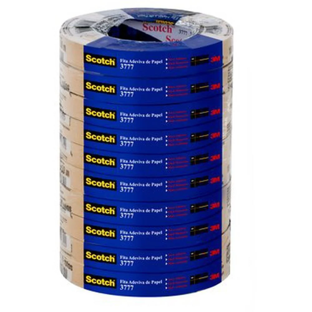 Fita Para Empacotamento Papel Liso 3777 18Mmx50M Marr. 3M (Pct.c/10) - imagem 3