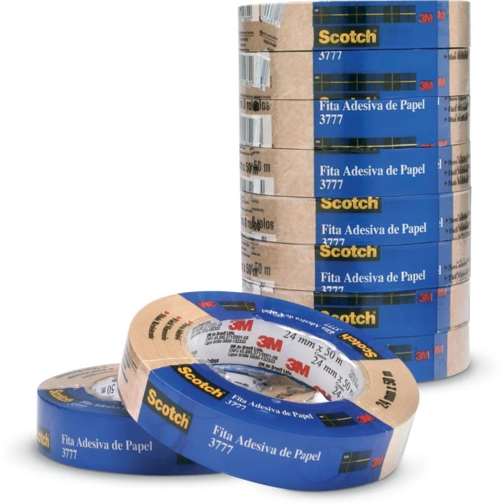 Fita Para Empacotamento Papel Liso 3777 24Mmx50M Marr. 3M (Pct.c/08) - imagem 2