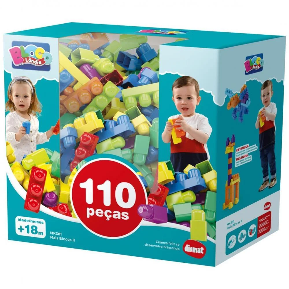 Brinquedo Para Montar Mais Blocos 2 Dismat - imagem 2