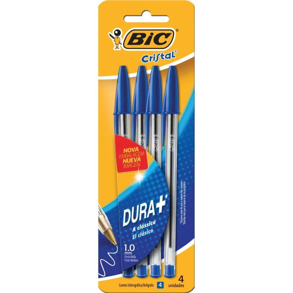 Caneta Esferografica Cristal Azul Bic (Bl.c/04) - imagem 3