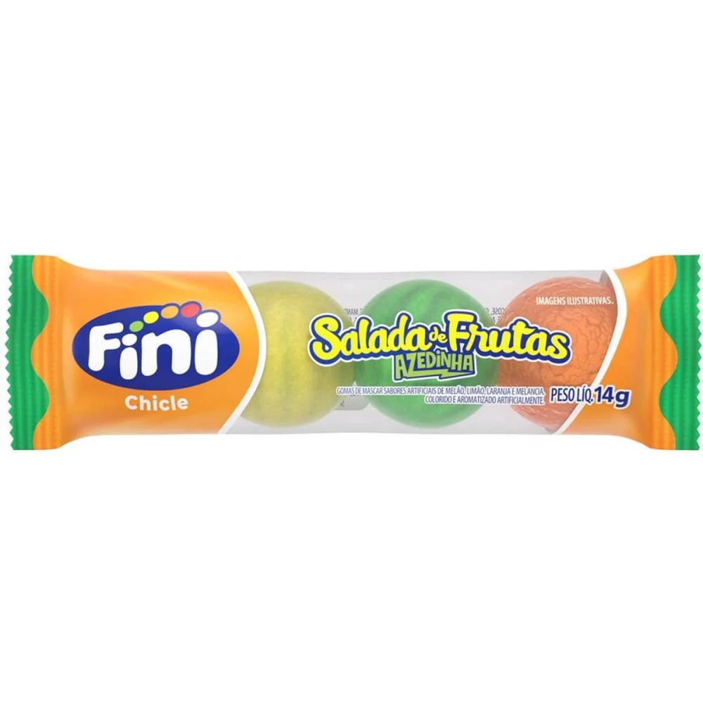 Doce Chicle Salada De Frutas 14G Fini C/ 18 Unidades - imagem 2