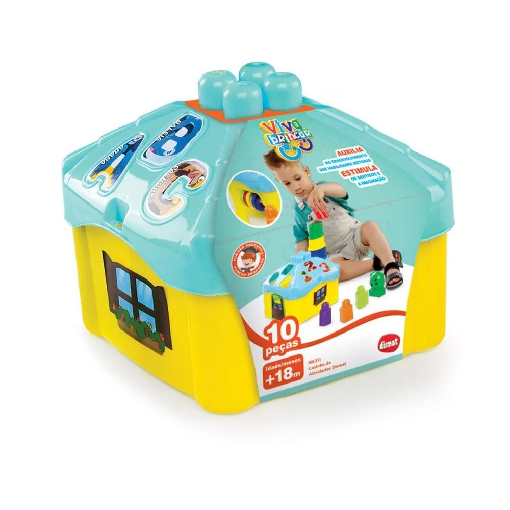 Brinquedo Educativo Casinha De Atividades Dismat - imagem 4