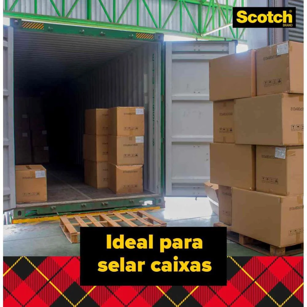 Fita Para Empacotamento Scotch 5802 Trans.45X45M+Dispe 3M (Kitc/108) - imagem 4