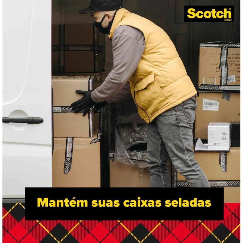 Fita Para Empacotamento Scotch 5802 Trans.45X45M+Dispe 3M (Kitc/108) - imagem 8