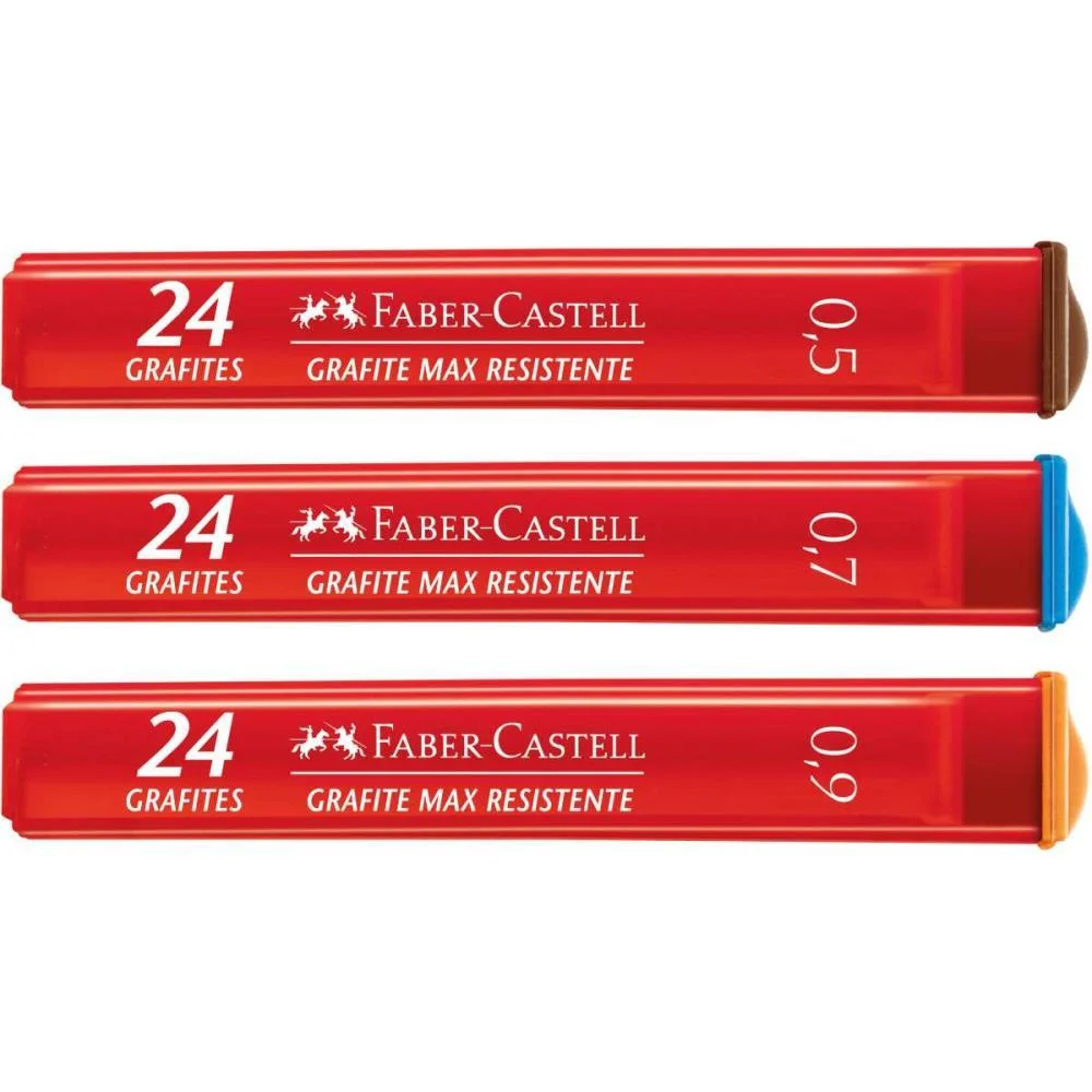 Grafite 0.7Mm Polymer Hb Media 14Tb X 24Mn Faber-Castell (Cx.c/14) - imagem 2