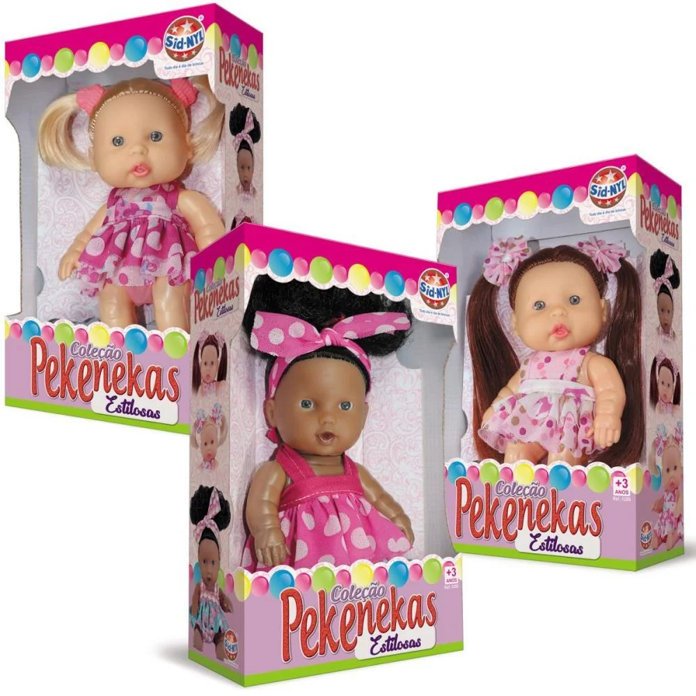 Boneca Pekenekas Estilosas 18,5 Sort. Sid-Nyl - imagem 3