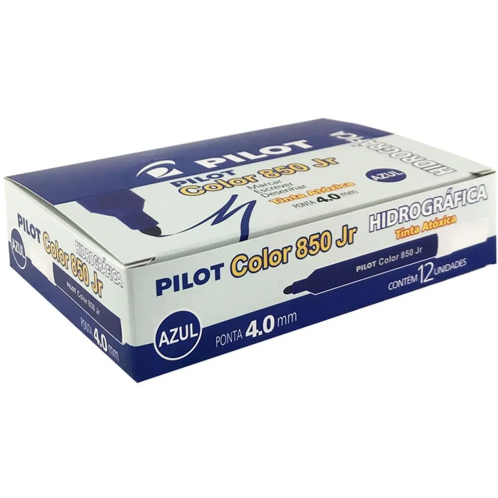 Caneta Hidrografica Color 850L Junior Azul Pilot (Cx.c/12) - imagem 3