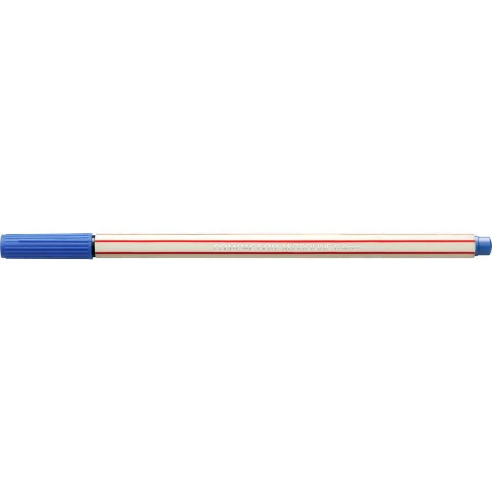 Caneta Com Ponta Porosa Microline 0,4Mm Azul Escuro Compactor (Cx.c/12) - imagem 4