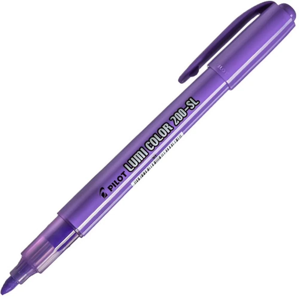 Caneta Marca Texto Lumicolor 200-Sl Violeta Pilot (Cx.c/12) - imagem 2