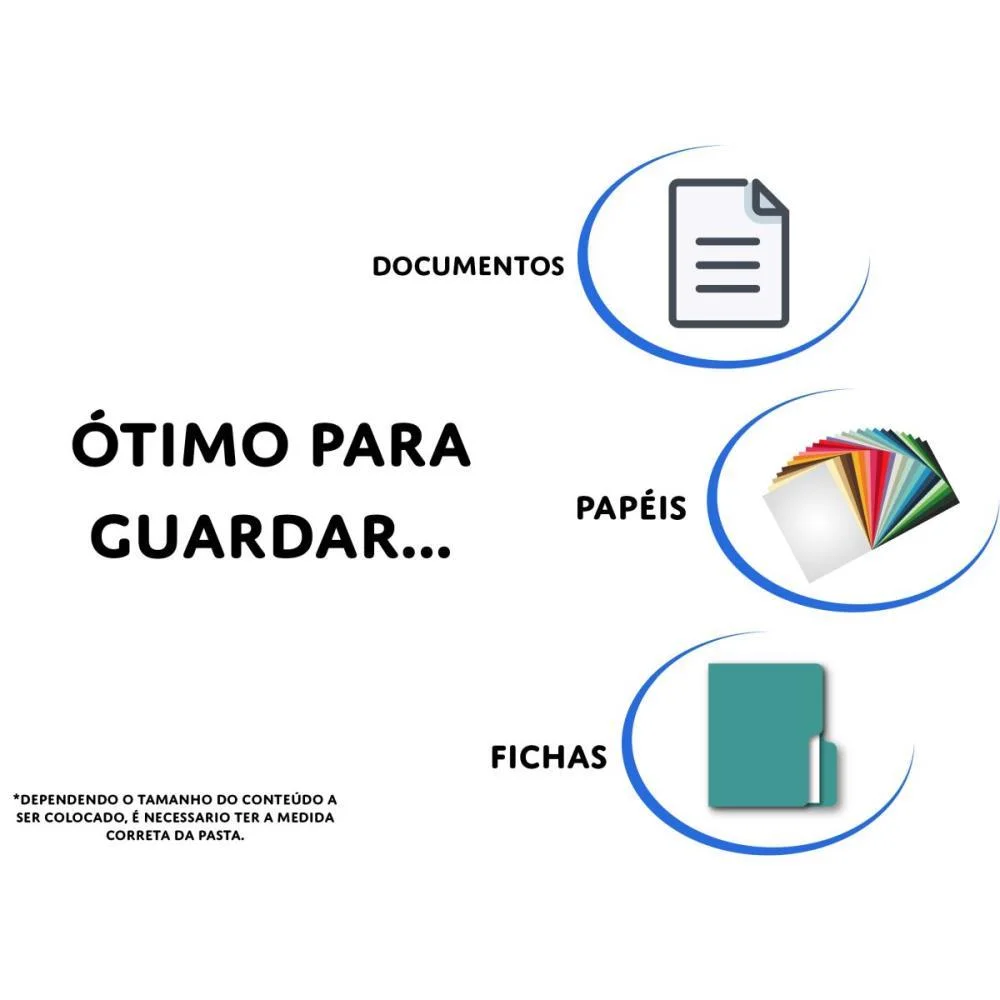 Fichario De Pvc Preto Oficio Lombo 4Cm Dac - imagem 5