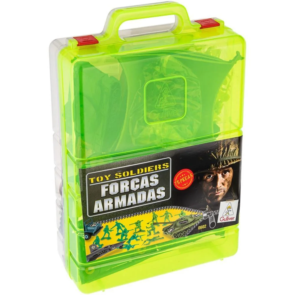 Miniatura Colecionavel Forcas Armadas Playset 75Pcs Gulliver (Maleta) - imagem 3