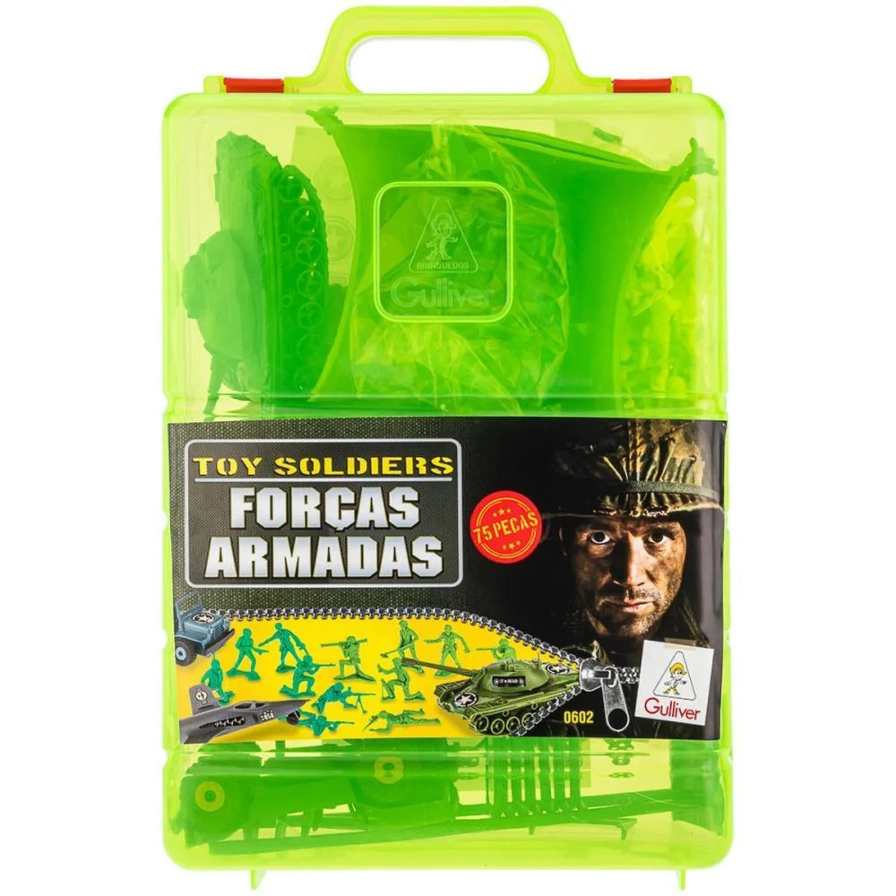 Miniatura Colecionavel Forcas Armadas Playset 75Pcs Gulliver (Maleta) - imagem 4