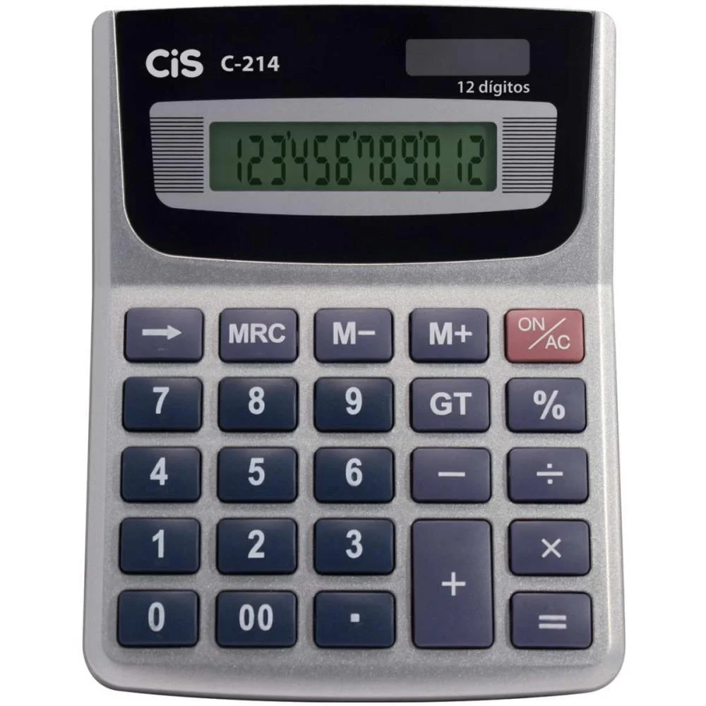 Calculadora De Mesa 12 Dig. Mod.calck C-214 Sertic - imagem 2