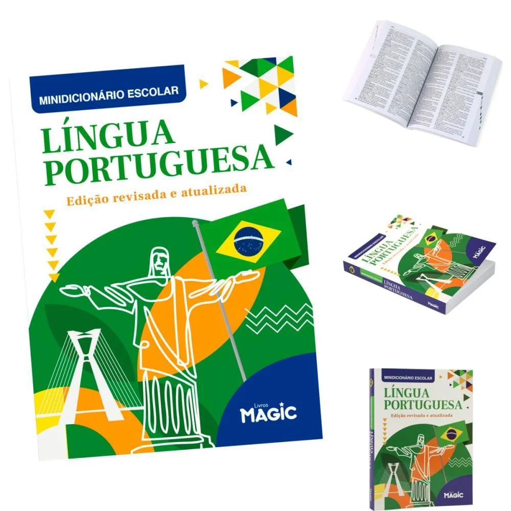 Dicionario Mini Portugues Portugues Nova Ortografia 352P Magic Kids - imagem 2
