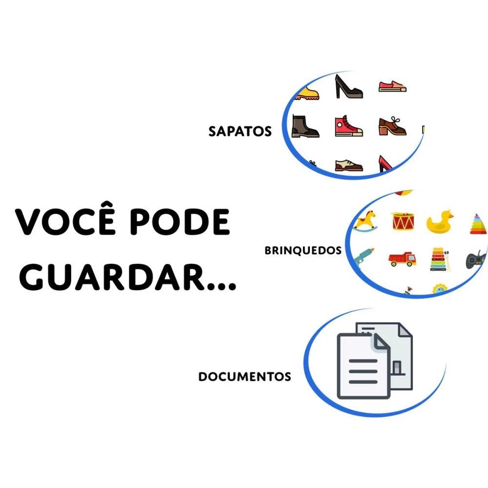 Caixa Organizadora Novaonda Cristal Md 37X28X21 Polibras - imagem 5