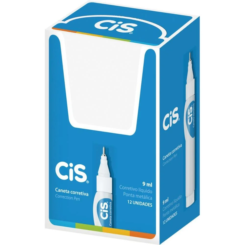 Caneta Corretiva Cis Correction Pen 9Ml Metal Sertic (Cx.c/12) - imagem 2