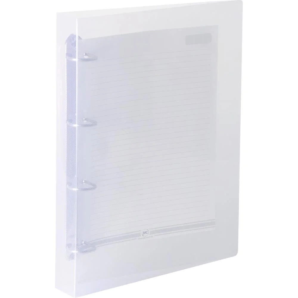 Fichario De Pvc Transparente 4 Argolas 26X34Cm Dac - imagem 3