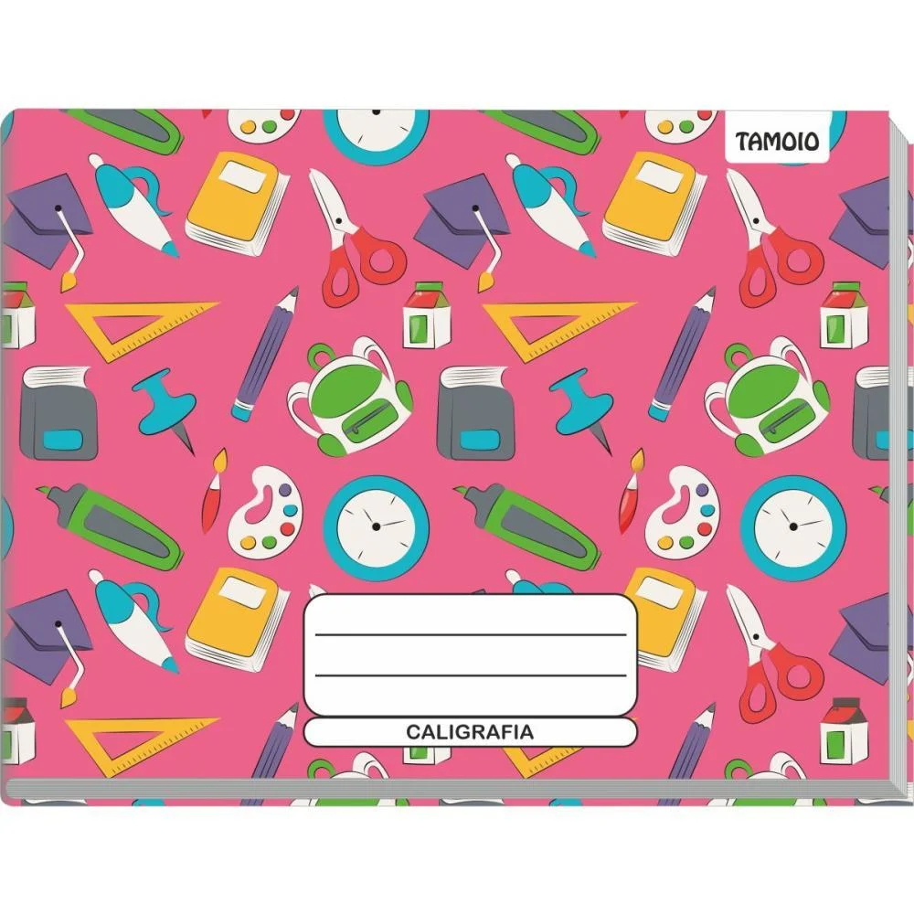 Caderno Caligrafia Capa Dura Decorado 48F Pequeno Broch.horiz. Tamoio (Pct.c/05) - imagem 5