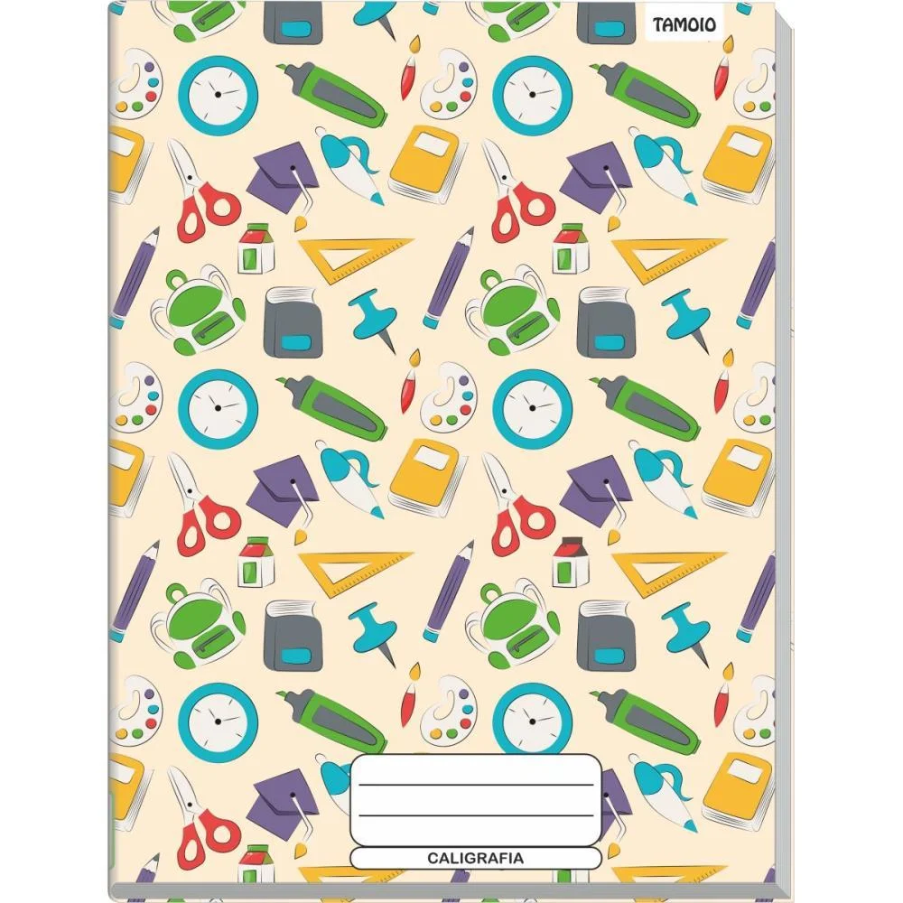 Caderno Caligrafia Capa Dura Decorado 48F Univ Broch.vertic Tamoio (Pct.c/05) - imagem 4