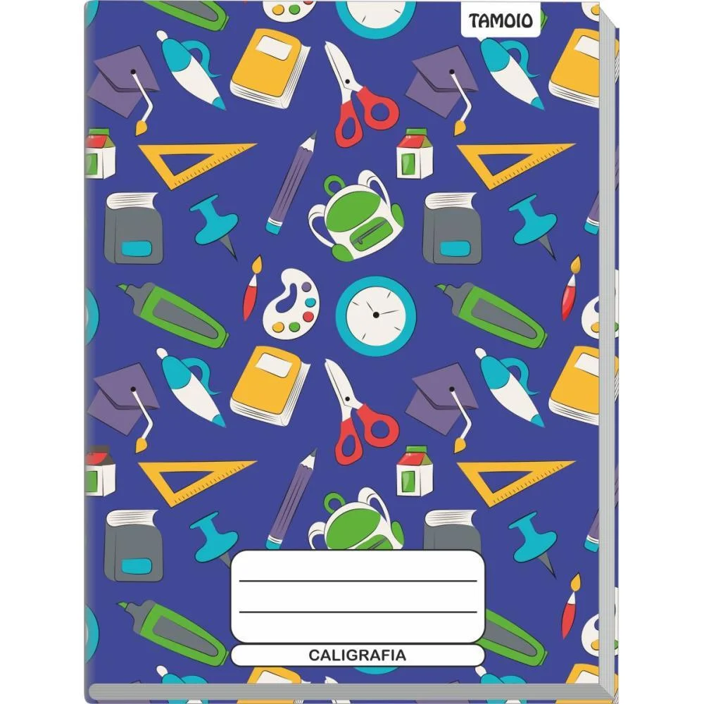 Caderno Caligrafia Capa Dura Decorado 48F Univ Broch.vertic Tamoio (Pct.c/05) - imagem 7