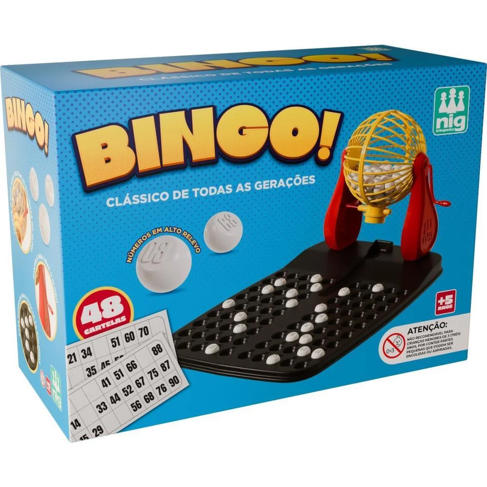 Jogo De Bingo 48 Cartelas Nig Brinquedos - imagem 4