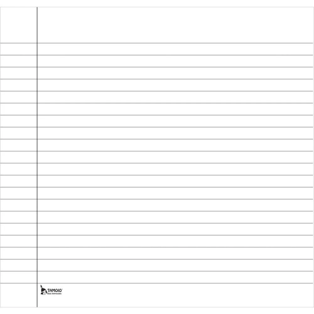 Folha 2 Furos Linguagem P/Caderno Unico 50Fl Tamoio (Pct.c/05) - imagem 5