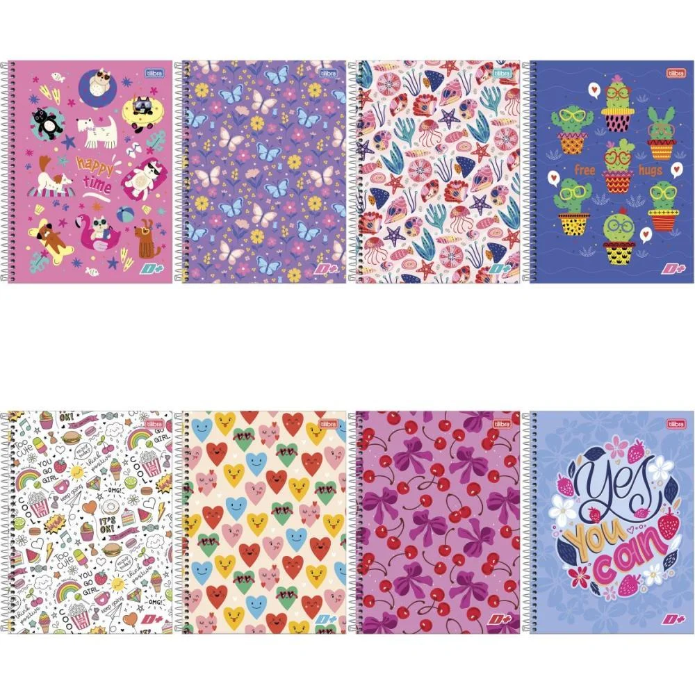 Caderno 20X1 Capa Dura D+ Feminino 400 Folhas Tilibra (Pct.c/02) - imagem 3