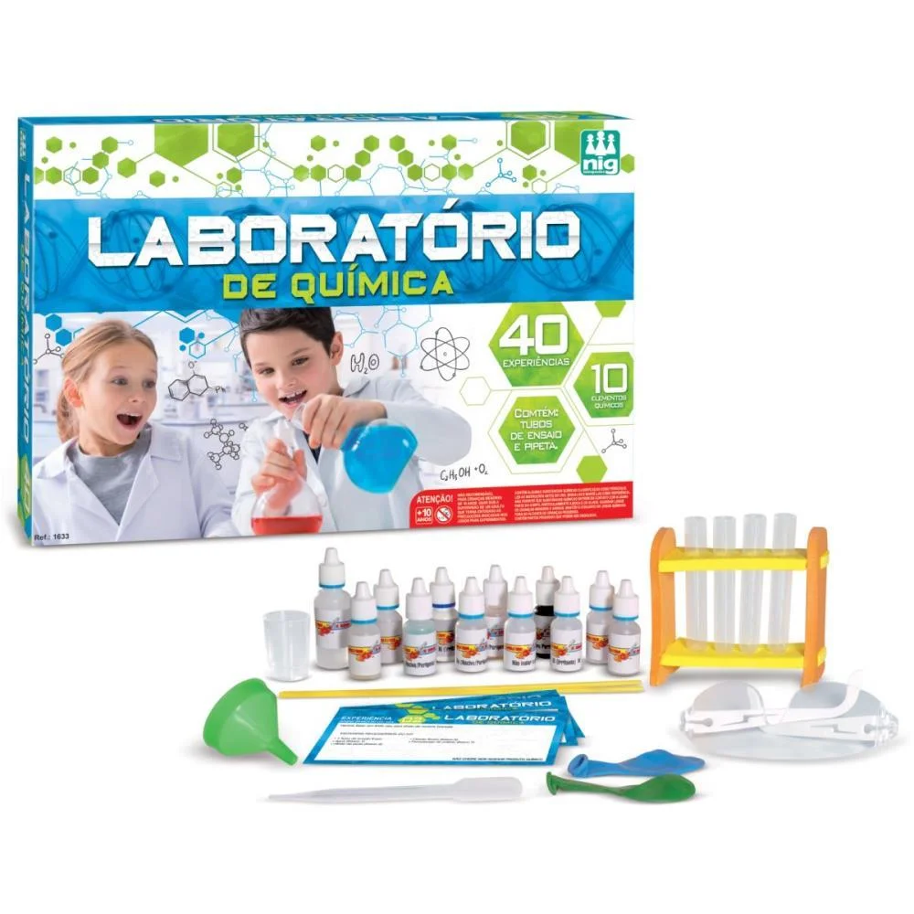Jogo Diverso Laboratorio De Quimica Nig Brinquedos - imagem 3