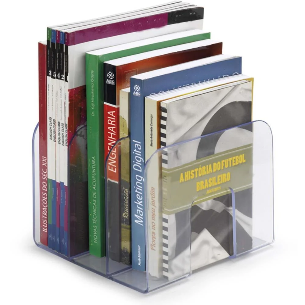 Acessorio Para Mesa Organizador De Livros Cristal Maxcril - imagem 4