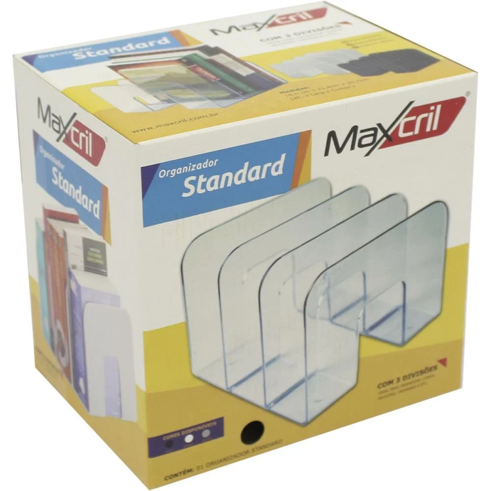 Acessorio Para Mesa Organizador De Livros Cristal Maxcril - imagem 7