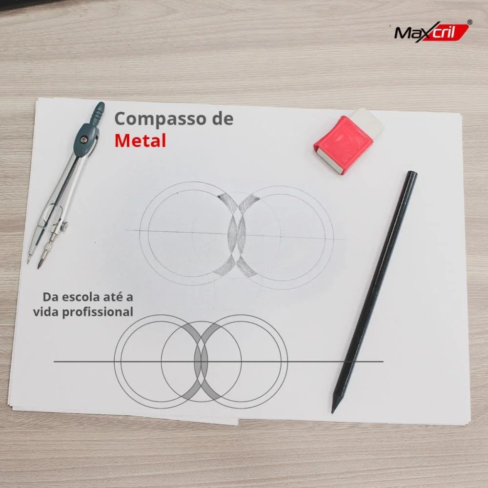 Compasso Escolar Metal Maxcril - imagem 4