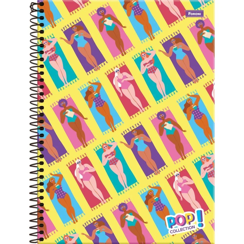Caderno 15X1 Capa Dura Pop Collection 300 Folhas Foroni (Pct.c/02) - imagem 3